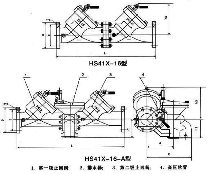 HS41X防污隔断阀结构尺寸