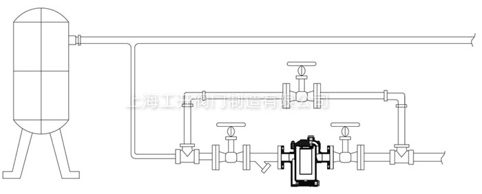 883F型倒置桶蒸汽疏水阀安装示意图
