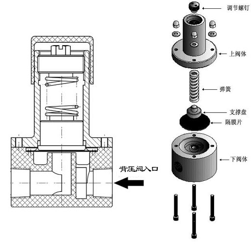 背压阀结构尺寸