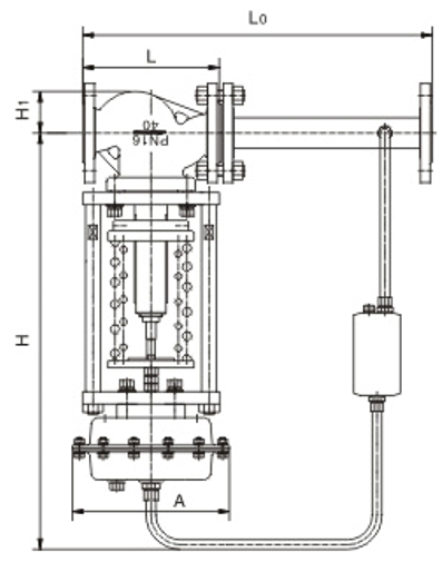 ZZYP自力式压力调节阀结构尺寸